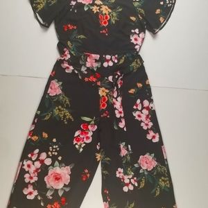 Sofia Floral Cold Shoulder Jumpsuit